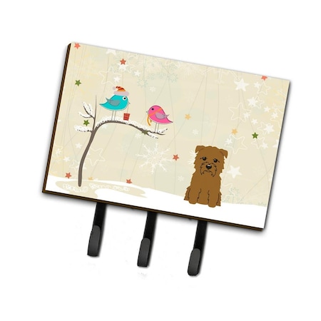 Carolines Treasures Christmas Presents Between Friends Glen of Imal Tan Leash or Key Holder BB2532TH68